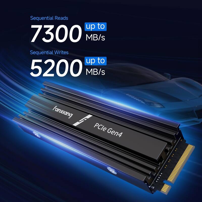 SSD fanxiang S880R 1TB PCIe 4.0 NVMe com dissipador térmico - HD
